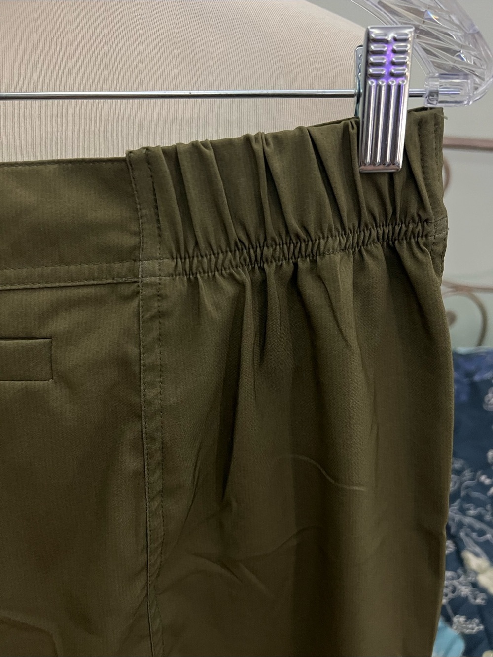 RipSkirt Army Green Drawstring Women’s Medium Beach Summer Cool Mini Skirt NWOT - Picture 6 of 11